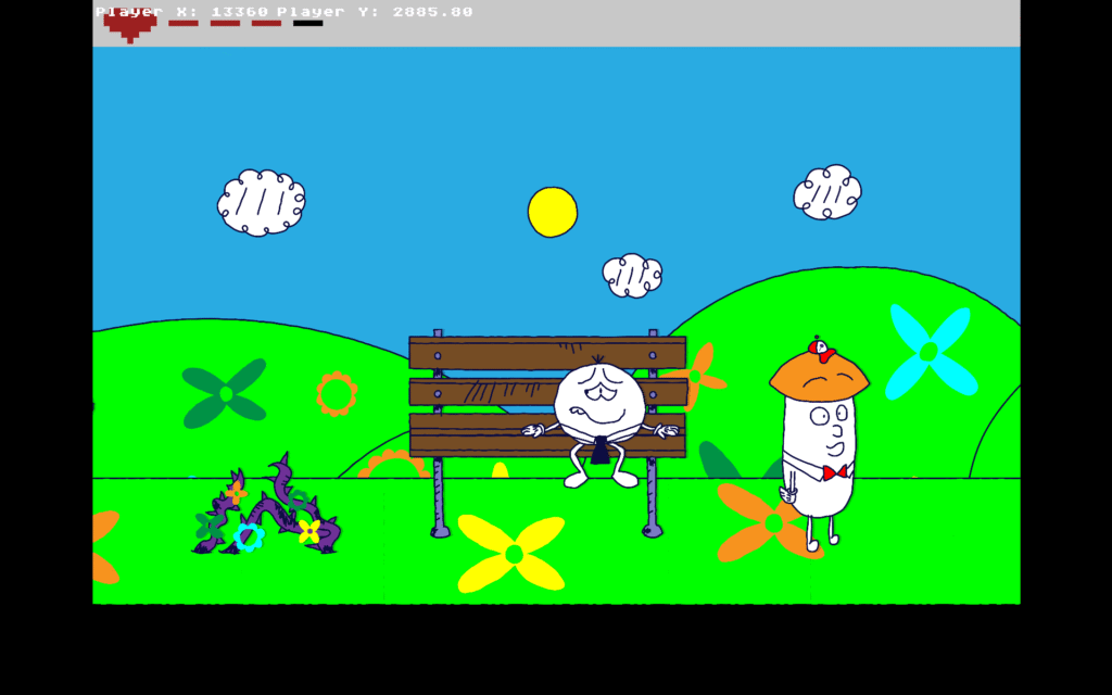 Indie Game Development Blog Randy's Crazy Mission! Lonely Townsfolk Gameplay Screenshot
